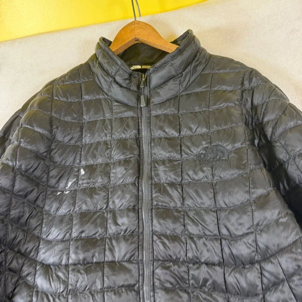 The North Face Mens ThermoBall Eco Puffer Jacket Black XXL‎ Full Zip Quilted